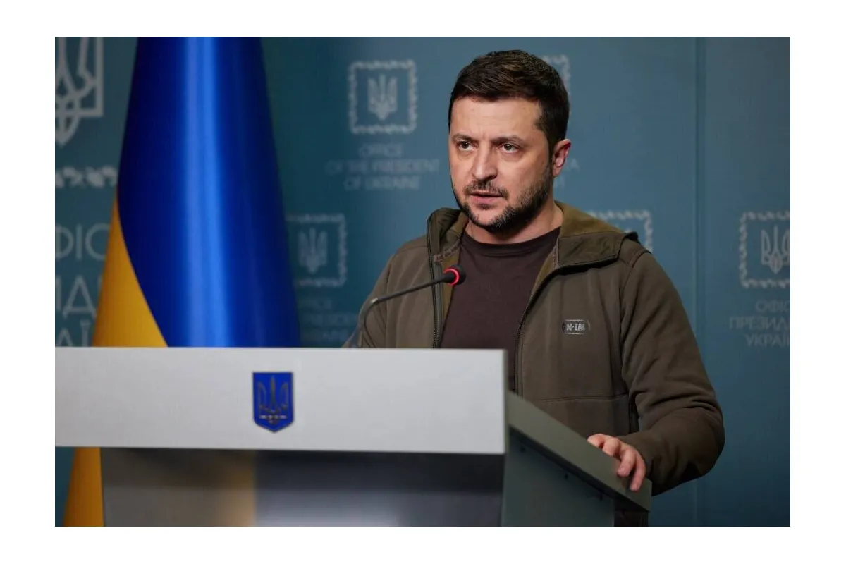 Президент Володимир Зеленський закликав ЄС заборонити російські пропагандистські телеканали Президент Володимир Зеленський закликав ЄС заборонити російські пропагандистські телеканали
