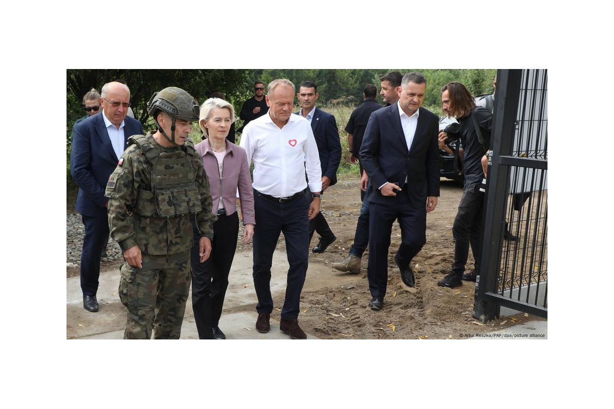 Фон дер Ляєн з Туском відвідали польсько-білоруський кордон Фон дер Ляєн з Туском відвідали польсько-білоруський кордон