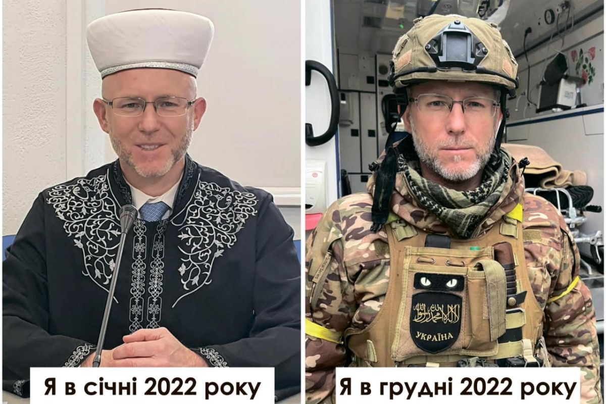 Саід ІСМАГІЛОВ, муфтій мусульман України, на фронті Саід ІСМАГІЛОВ, муфтій мусульман України, на фронті