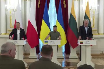 Спілкування Володимира Зеленського, Анджея Дуди та Гітанаса Наусєди з представниками ЗМІ 28.06.2023 Спілкування Володимира Зеленського, Анджея Дуди та Гітанаса Наусєди з представниками ЗМІ 28.06.2023