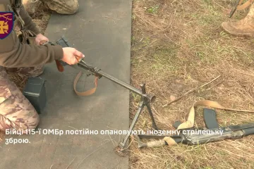 ​115 бригада ЗСУ: Заняття з вогневої підготовки на полігоні.