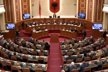 Володимир Зеленський звернувся до народу й політиків Албанії. Володимир Зеленський звернувся до народу й політиків Албанії.