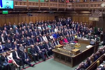 Звернення Володимира Зеленського до депутатів британського парламенту Звернення Володимира Зеленського до депутатів британського парламенту