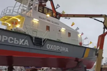 ​У Франції на воду спущено перший катер, збудований для охорони морських кордонів України