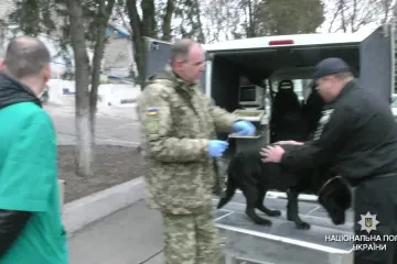 ​Поліцейських собак Донеччини обстежили лікарі мобільного ветеринарного пункту Нацполіції