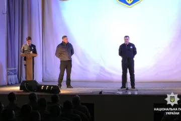 ​Добровольці, які несуть службу на Сході країни, отримали нагороди від керівництва МВС та Національної поліції