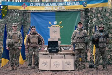 Подяка від 23 ОМБр житомирянам за подаровані дрони Подяка від 23 ОМБр житомирянам за подаровані дрони