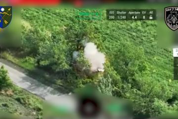 Пілоти батальйону «Жнець» 23 ОМБр винищують ворожих мотоциклістів  Пілоти батальйону «Жнець» 23 ОМБр винищують ворожих мотоциклістів