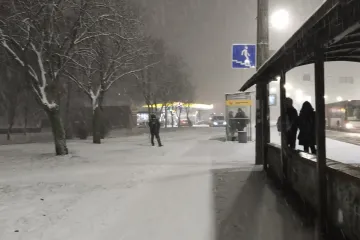 ​Снігопад. Київ, Подільський район, 20 грудня 2021 року