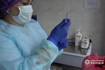 ​Працівники Житомирського районного управління поліції вакцинувалися від COVID-19