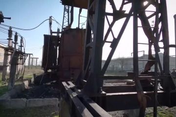 Один із енергетичних об’єктів Херсонської області Один із енергетичних об’єктів Херсонської області