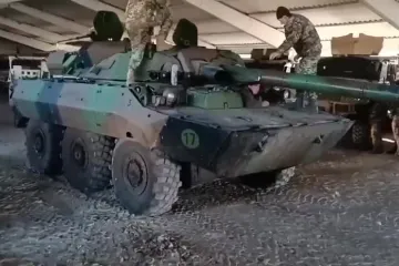 ​З&#39;явилися відео французьких колісних танків AMX-10RC в Україні